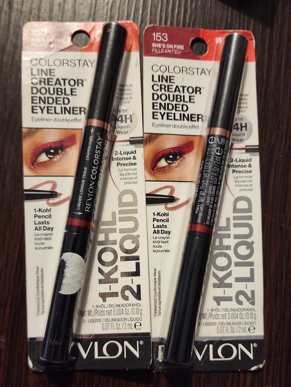 Revlon ColorStay Double Ended Eyeliner - 153 She's On Fire (Red, Pink)